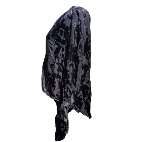 WHBM Silk Blend Floral Burnout Blouse - NWT - Picture 5 of 15